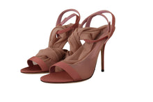Load image into Gallery viewer, Dolce & Gabbana Elegant Pink Ankle Strap Heels Sandals