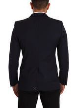Load image into Gallery viewer, Dolce & Gabbana Sleek Navy Martini Slim Fit Wool Blazer