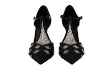 Load image into Gallery viewer, Dolce & Gabbana Elegant Crystal-Embellished Suede Pumps
