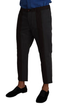 Load image into Gallery viewer, Dolce & Gabbana Elegant Cropped Pants in Gray and Bordeaux Hues
