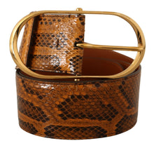 Load image into Gallery viewer, Dolce & Gabbana Elegant Python Skin Leather Belt