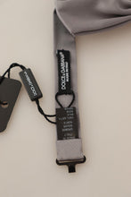 Load image into Gallery viewer, Dolce & Gabbana Elegant Silver Grey Silk Bow Tie