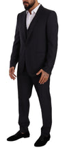 Load image into Gallery viewer, Dolce & Gabbana Elegant Navy Blue Wool Silk Men's Martini Suit