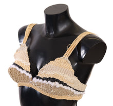 Load image into Gallery viewer, Dolce & Gabbana Chic Beige Crochet Cropped Top