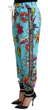Load image into Gallery viewer, Dolce & Gabbana Chic Cartoon Print Knitted Jogger Pants