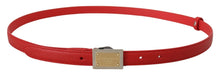Load image into Gallery viewer, Dolce & Gabbana Genuine Leather Red Statement Belt