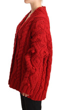 Load image into Gallery viewer, Dolce & Gabbana Ravishing Red Virgin Wool Cardigan