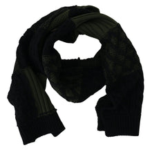 Load image into Gallery viewer, Dolce & Gabbana Elegant Wool Scarf in Black & Green