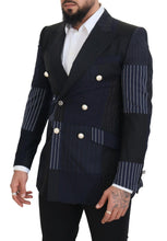 Load image into Gallery viewer, Dolce & Gabbana Elegant Navy Double Breasted Wool Blazer