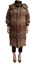 Load image into Gallery viewer, Dolce & Gabbana Elegant Leopard Print Long Jacket