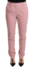 Load image into Gallery viewer, Dolce & Gabbana Elegant Pink Tapered Wool Trousers