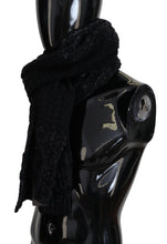 Load image into Gallery viewer, Dolce & Gabbana Elite Black Wool Blend Men's Scarf