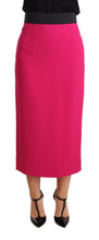 Load image into Gallery viewer, Dolce & Gabbana Elegant High-Waisted Pencil Skirt in Pink