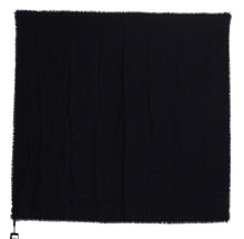 Load image into Gallery viewer, Dolce & Gabbana Elegant Silk-Wool Fringed Scarf in Dark Blue