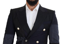 Load image into Gallery viewer, Dolce & Gabbana Elegant Navy Double Breasted Wool Blazer