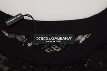 Load image into Gallery viewer, Dolce & Gabbana Elegant Black Floral Lace Shift Dress