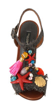 Load image into Gallery viewer, Dolce & Gabbana Elegant Marina T-Strap Heels Sandals