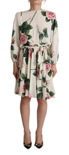 Load image into Gallery viewer, Dolce & Gabbana Elegant Silk Floral A-Line Dress