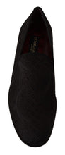 Load image into Gallery viewer, Dolce & Gabbana Black Floral Brocade Slippers