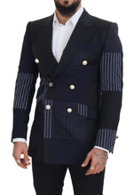Load image into Gallery viewer, Dolce & Gabbana Elegant Navy Double Breasted Wool Blazer