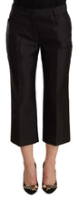 Load image into Gallery viewer, Dolce & Gabbana Chic Silk Cropped Trousers in Timeless Black
