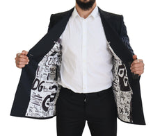 Load image into Gallery viewer, Dolce & Gabbana Elegant Navy Double Breasted Wool Blazer