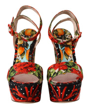 Load image into Gallery viewer, Dolce & Gabbana Elevate Your Step in Multicolor Brocade Heels