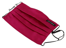 Load image into Gallery viewer, Dolce & Gabbana Elegant Silk Pleated Maroon Face Mask