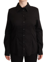 Load image into Gallery viewer, Dolce & Gabbana Elegant Black Cotton Blend Collared Top