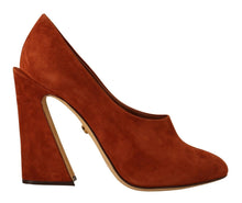 Load image into Gallery viewer, Dolce & Gabbana Elegant Cognac Suede Pumps