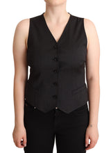 Load image into Gallery viewer, Dolce & Gabbana Elegant Black Wool Blend Waistcoat Vest Top