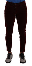 Load image into Gallery viewer, Dolce & Gabbana Bordeaux Slim Fit Skinny Jeans