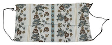 Load image into Gallery viewer, Dolce & Gabbana Chic White Floral Pleated Cotton Face Mask