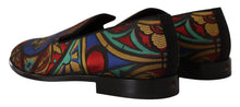 Load image into Gallery viewer, Dolce & Gabbana Multicolor Jacquard Slide-On Loafer Slippers