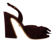 Load image into Gallery viewer, Dolce & Gabbana Elegant Purple Suede Heels Sandals