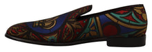 Load image into Gallery viewer, Dolce & Gabbana Multicolor Jacquard Slide-On Loafer Slippers