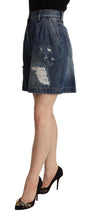 Load image into Gallery viewer, Dolce & Gabbana Chic High-Waisted Distressed Bermuda Shorts