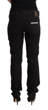 Load image into Gallery viewer, Just Cavalli Sleek Mid-Waist Slim Fit Black Jeans