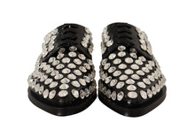 Load image into Gallery viewer, Dolce & Gabbana Crystal-Embellished Leather Formal Flats