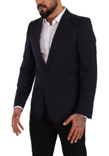 Load image into Gallery viewer, Dolce & Gabbana Sleek Navy Martini Slim Fit Wool Blazer