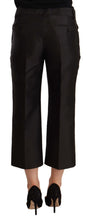 Load image into Gallery viewer, Dolce & Gabbana Chic Silk Cropped Trousers in Timeless Black
