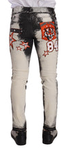 Load image into Gallery viewer, Dolce & Gabbana Chic Slim Fit Star Motif Denim Jeans
