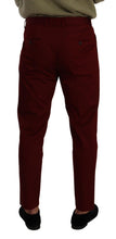 Load image into Gallery viewer, Dolce & Gabbana Elegant Dark Red Dress Chinos for Men