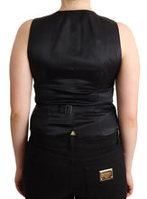 Load image into Gallery viewer, Dolce & Gabbana Elegant Black Vest Top with Button Detail