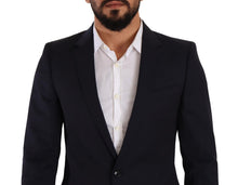 Load image into Gallery viewer, Dolce & Gabbana Sleek Navy Martini Slim Fit Wool Blazer
