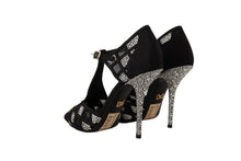 Load image into Gallery viewer, Dolce & Gabbana Elegant Crystal-Embellished Suede Pumps