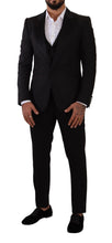 Load image into Gallery viewer, Dolce & Gabbana Sicilia Slim Fit Black Suit Ensemble
