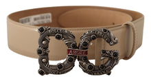 Load image into Gallery viewer, Dolce & Gabbana Vintage-Brass Logo Pearl Embellished Belt