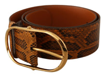 Load image into Gallery viewer, Dolce & Gabbana Elegant Python Skin Leather Belt