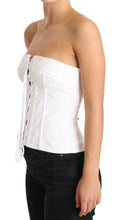 Load image into Gallery viewer, Dolce & Gabbana Elegant White Strapless Corset Top